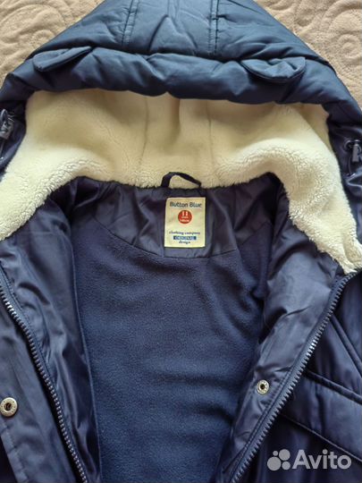 Парка Button blue