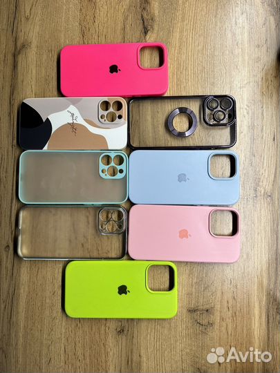 Набор чехлов на iPhone 13 pro max (8 шт)