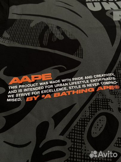 Футболка aape by a bathing ape черная