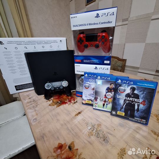 Ps4 Slim с Играми