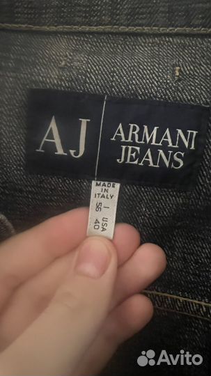 Мужская джинсовая куртка Armani jeans 56 размер