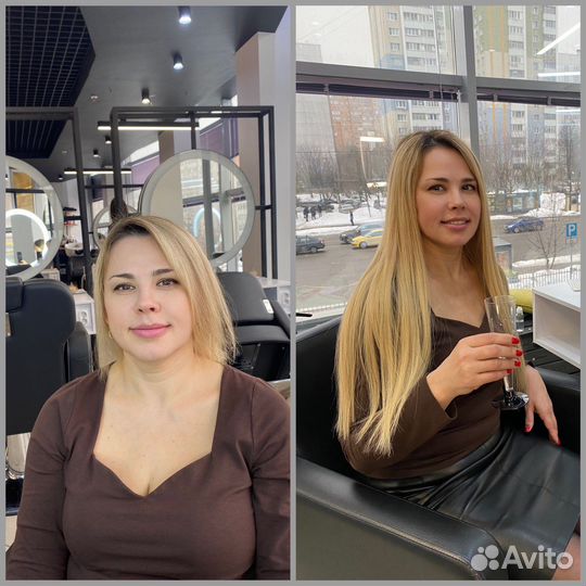 Наращивание волос холодным методом (испанское)