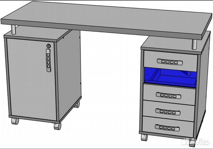 Маникюрный стол Тренто с уф стерилизатором
