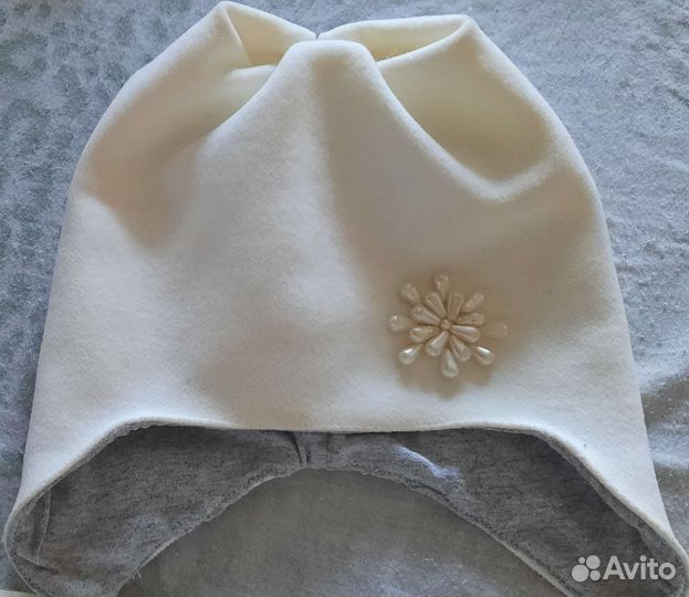 Шапочка для девочки до года