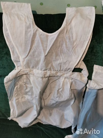 Белый школьный фартук СССР 3 шт