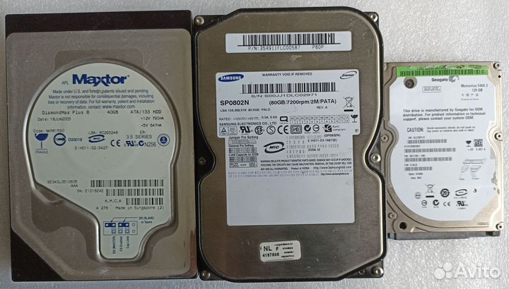 HDD диски на ремонт и запчасти