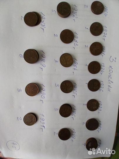 Набор монет СССР погодовка