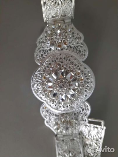 Восточный пояс на платье