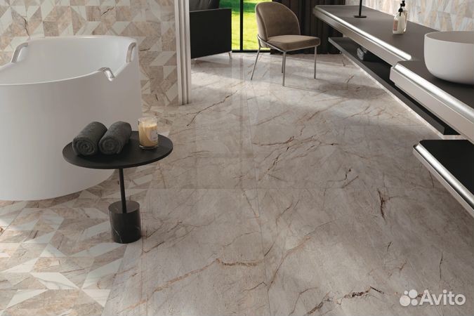Плитка керамогранит 80x80 белый
