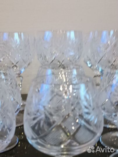 Фужеры хрустальные СССР