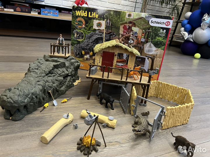 Schleich конюшня, станция изучения крокодилов