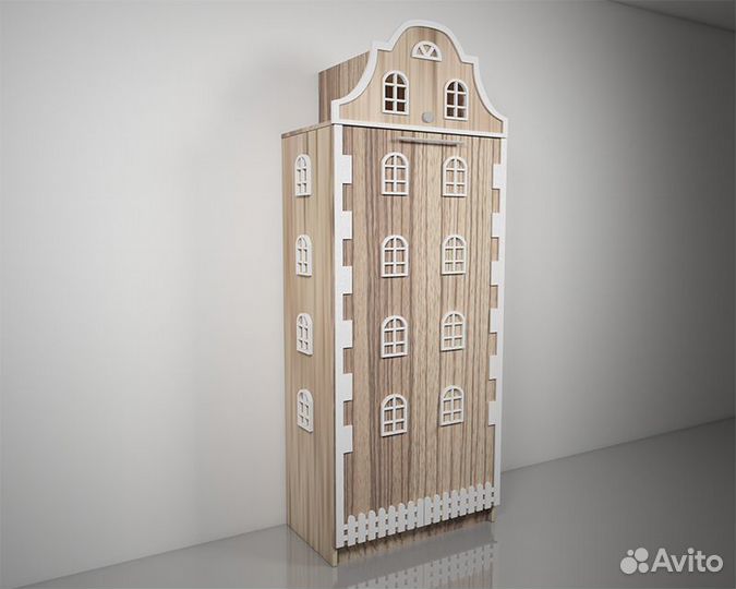 Подъемная откидная шкаф кровать домик детская Б-26