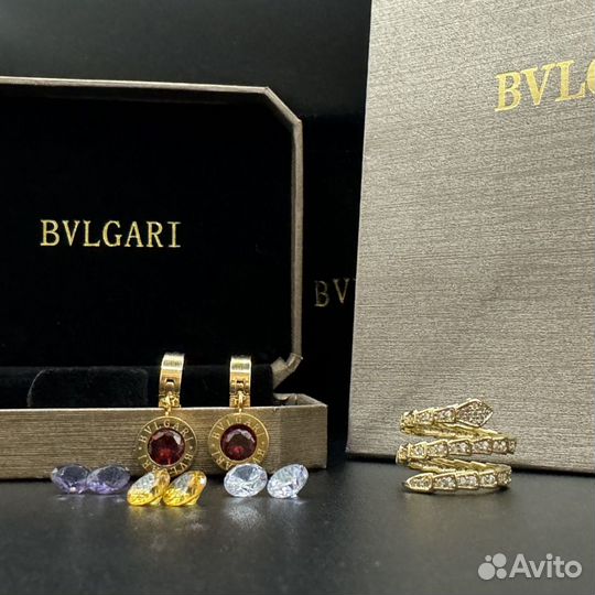 Bvlgari кольцо и серьги