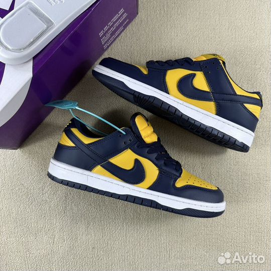 Кроссовки под заказ Nike Dunk Low Michigan
