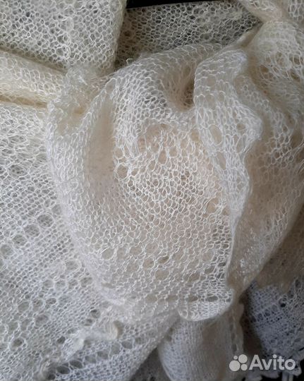 Пуховый платок паутинка