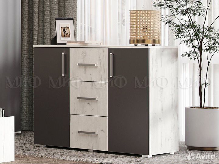 Комод 2 двери 3 ящика Фиеста New