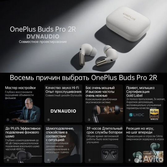 Наушники OnePlus Buds Pro 2R, global, новые