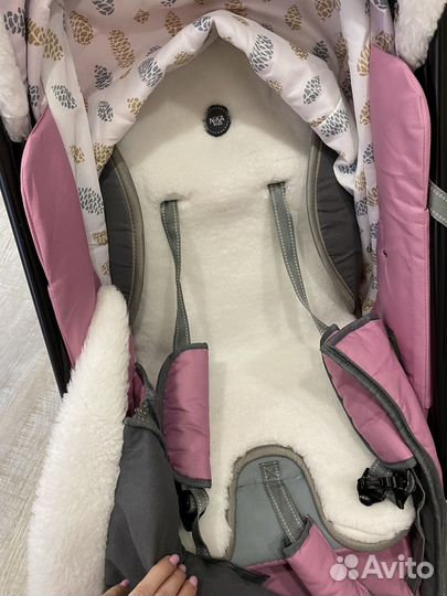 Санки коляска Nika 7-5k с перекидной ручкой