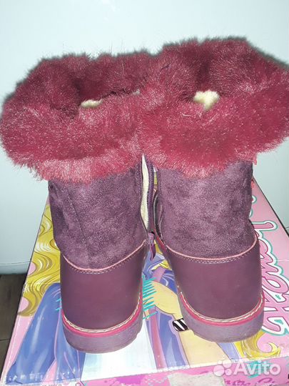 Сапоги для девочки(зима) 28