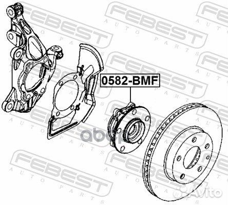 Ступица передняя mazda 3 BM 2013-2015 febest 05