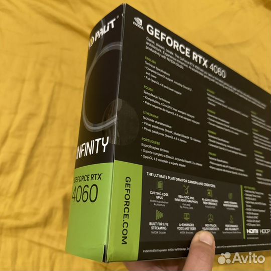 Видеокарта palit rtx 4060 8gb