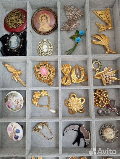 Винтажные броши