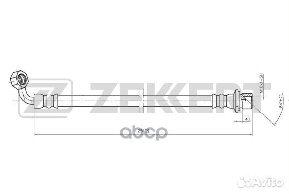Шланг тормозной задний левый Lexus GX (J120 J1