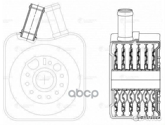 Радиатор масляный LOC1802 luzar