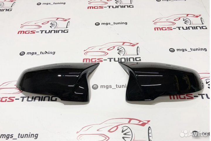 Крышки зеркал BMW X1 F48 в стиле М Black