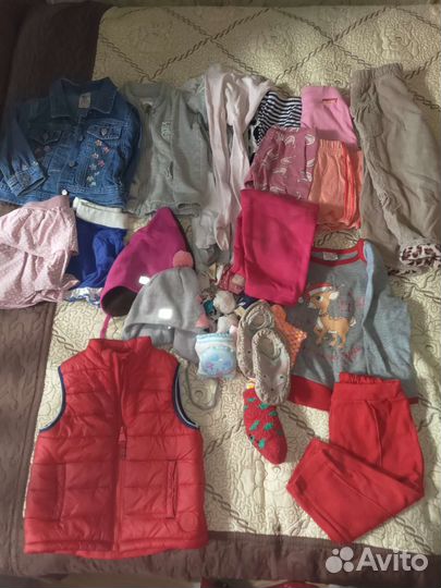 Пакет вещей на девочку размер 80-86