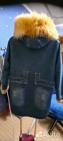 Парка куртка джинсовая женская