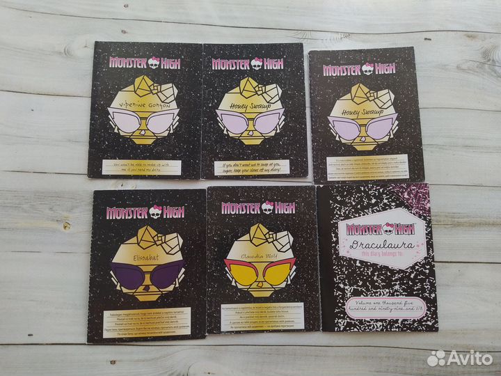 Дневники и карточки Monster high оригиналы
