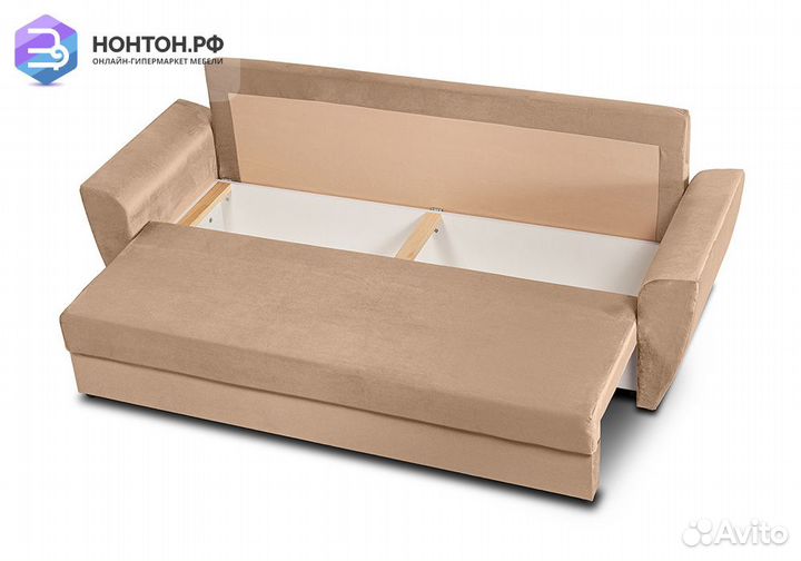 Диван еврокнижка Амстердам бежевый