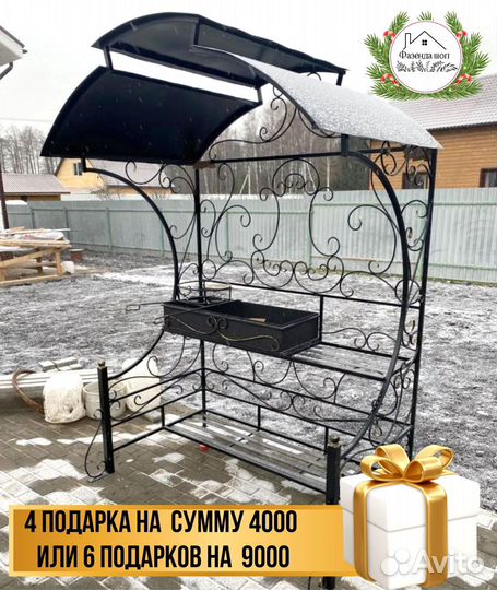 Мангал с крышей