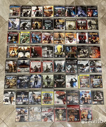 Много дисков на Sony Playstation 3