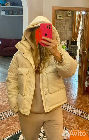 Пуховик женский оверсайз