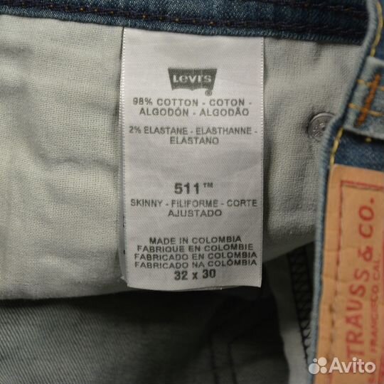 Джинсы Levi's 511 rare Zipper Pockets Jeans