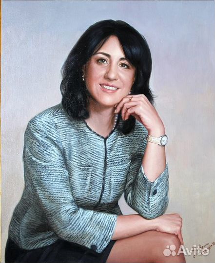 Портрет по фотографии маслом на заказ