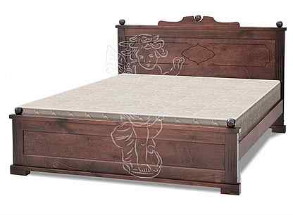 Двуспальная деревянная кровать тахта из массива