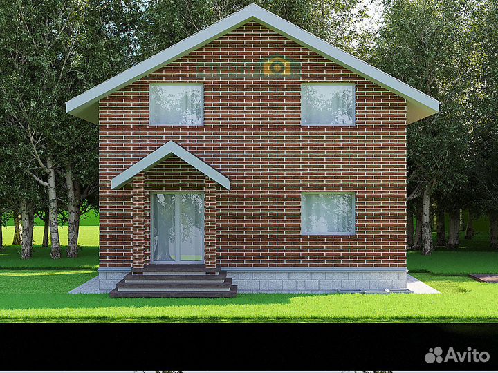 Дом из газобетона 110 м2 для ипотеки