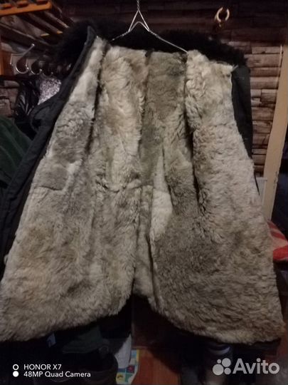 Тулуп мужской из овчины новый