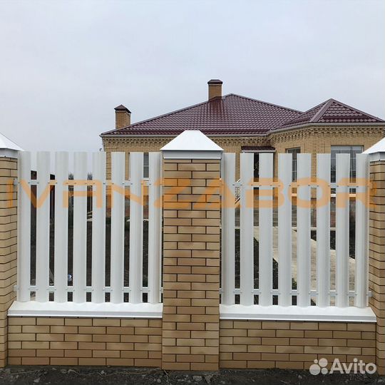 Забор из евроштакетника в Юже