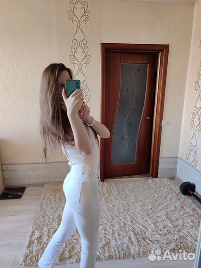 Джинсы белые женские шикарные