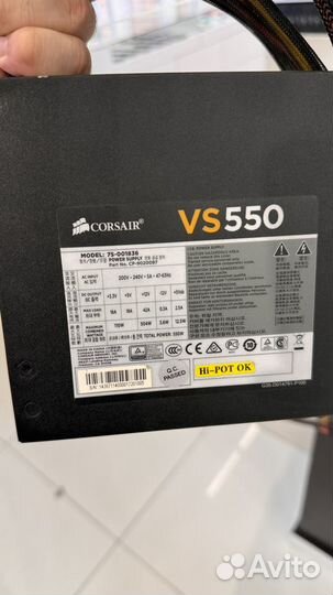 Блок питания corsair VS 550W