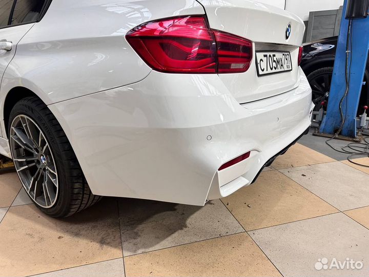 BMW F30 задний бампер М3 стиль Mlook