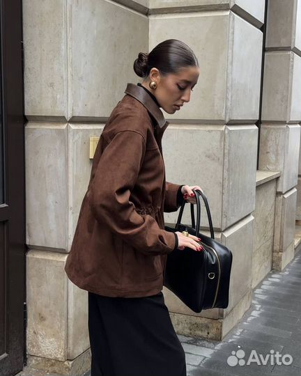 Куртка Old Money с акцентом на талии плащевка