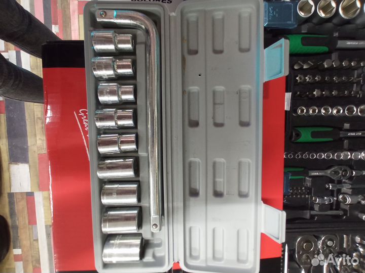 Набор шестигранных торцевых головок с воротком