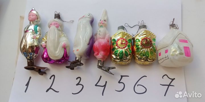 Старинные ёлочные игрушки