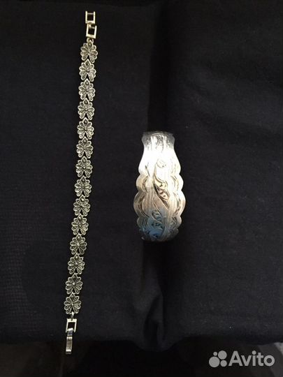 Браслеты(винтаж) серебро 875 и 925 проб