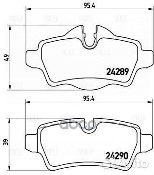 Колодки дисковые задние BMW E87 1.6i/1.8D 04